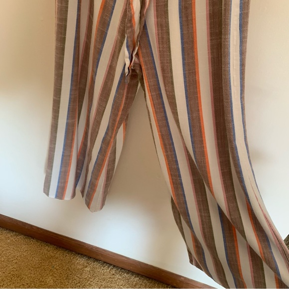Show Me Your Mumu Val Striped Wide Leg Tie Front Jumpsuit Size Small - Picture 9 of 12